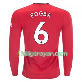 Billige Fotballdrakter Manchester United Paul Pogba 6 Hjemmedraktsett 2019/20 Langermet